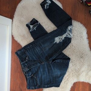 American Eagle Outfitters Hi-rise Jegging Super Stretch Distressed Skinny Jeans